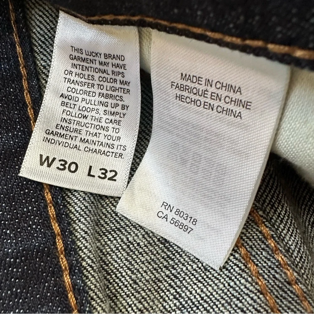 Lucky Brand Jeans Men's 329 Classic Straight Leg Dark Blue Jeans 30X32